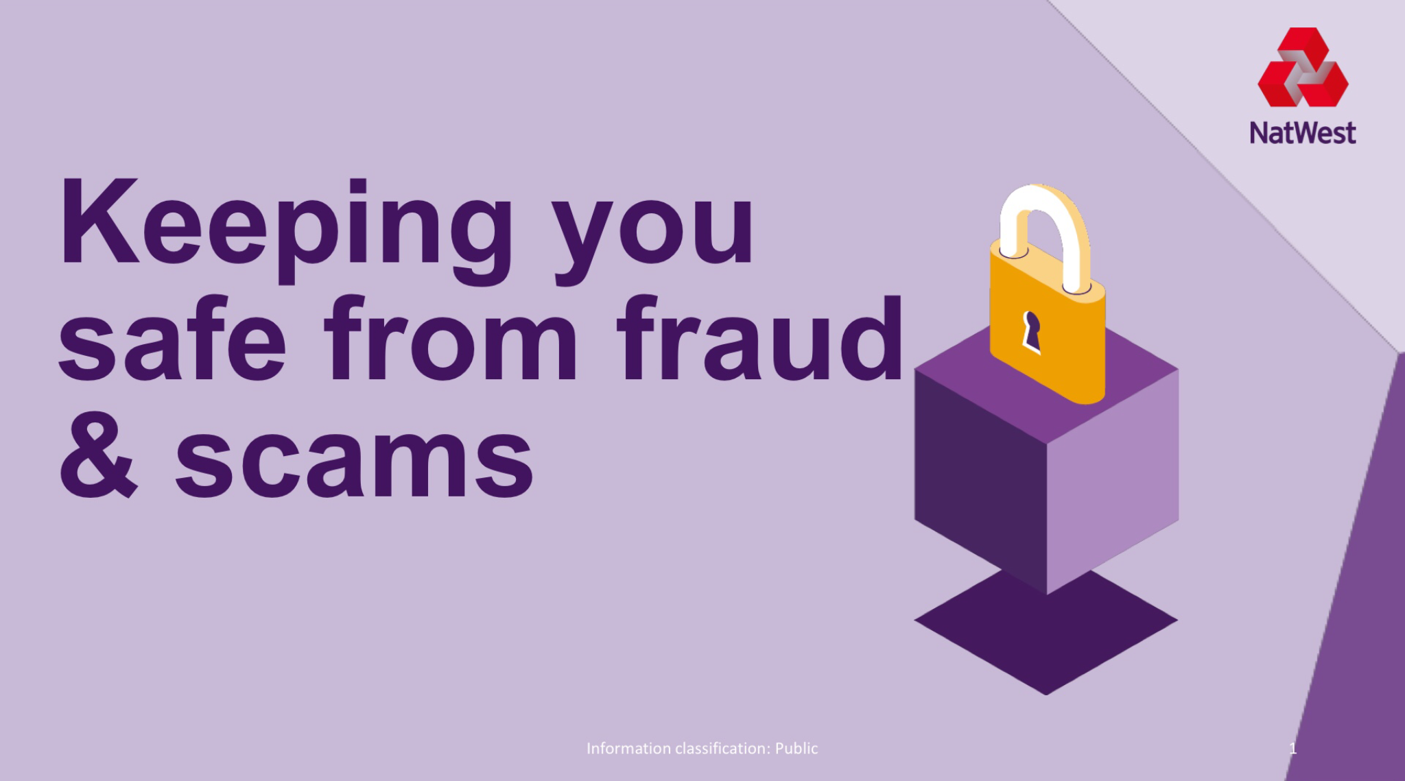 Natwest - Keeping Safe From Frauds And Scams